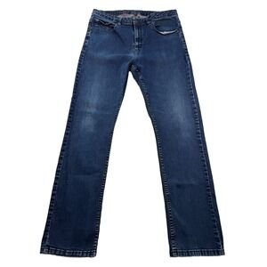 Matix Slim Straight Jeans Men's 36x30 Blue Denim Slim Fit Casual Pants Stretch